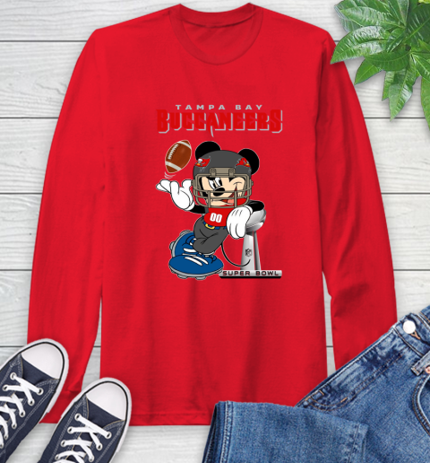 NFL Tampa Bay Buccaneers Mickey Mouse Disney Super Bowl Football T Shirt Long Sleeve T-Shirt 10