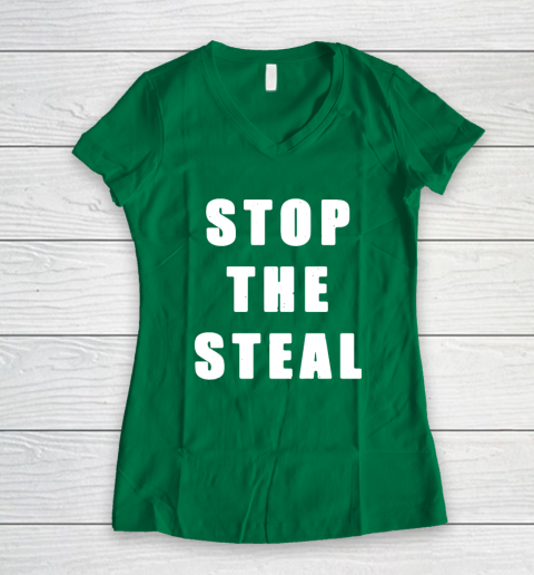 Stop The Steal Women's V-Neck T-Shirt 3