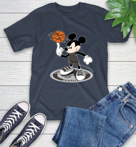NBA Basketball San Antonio Spurs Cheerful Mickey Disney Shirt T-Shirt 4