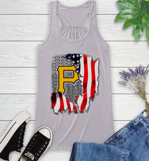 Pittsburgh Pirates MLB Baseball American Flag Racerback Tank 4