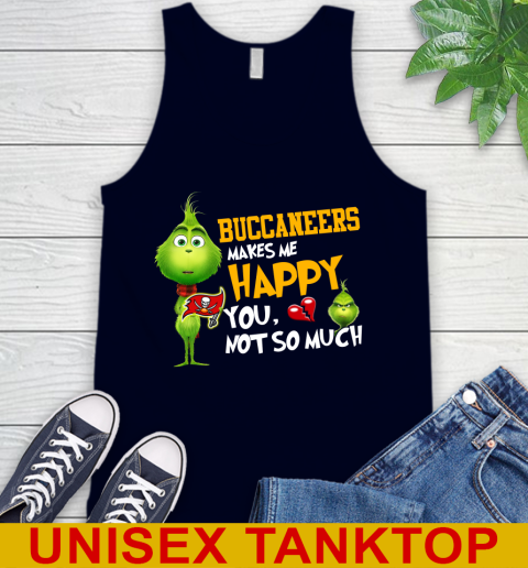 NFL Tampa Bay Buccaneers Makes Me Happy You Not So Much Grinch Football Sports Tank Top 2