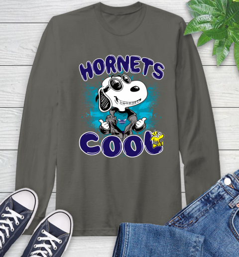 NBA Basketball Charlotte Hornets Cool Snoopy Shirt Long Sleeve T-Shirt 10