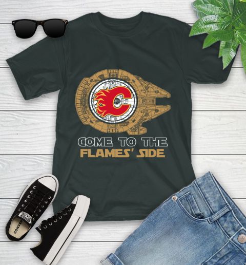NHL Come To The Calgary Flames Wars Hockey Sports Youth T-Shirt 6