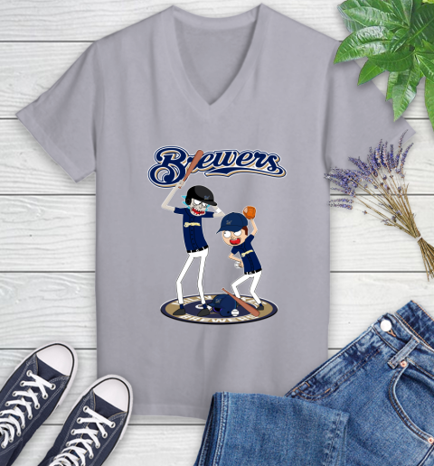 MLB Milwaukee Brewers Rick And Morty Baseball 80
