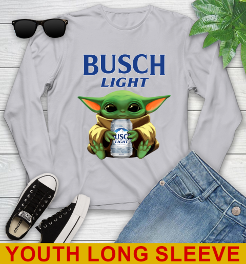Star Wars Baby Yoda Hugs Busch Light Beer Shirt 127