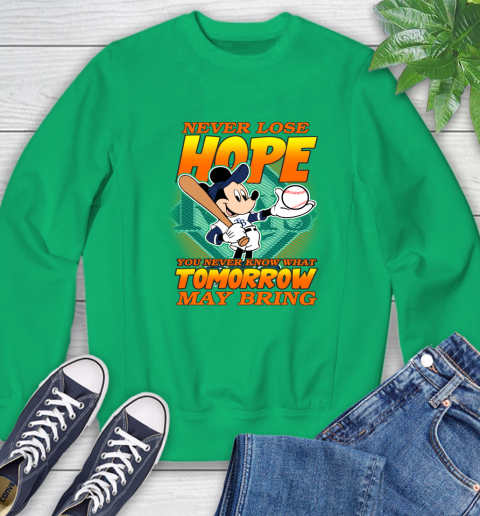 Tampa Bay Rays MLB Baseball Mickey Disney Never Lose Hope Sweatshirt 7