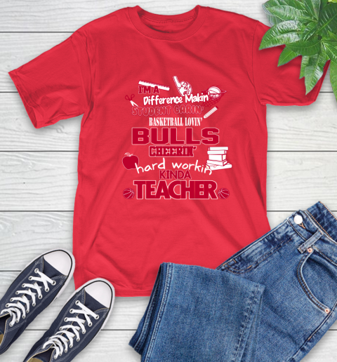 Chicago Bulls NBA I'm A Difference Making Student Caring Basketball Loving Kinda Teacher T-Shirt 11