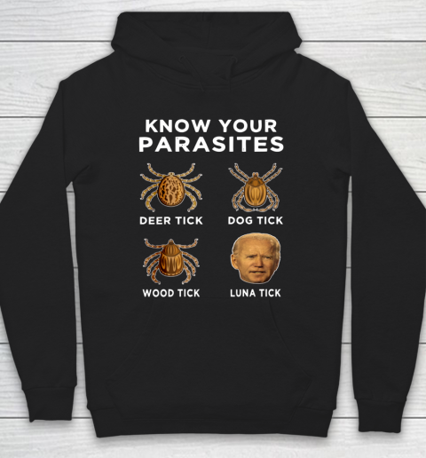 Know Your Parasites Funny Anti Joe Biden Hoodie
