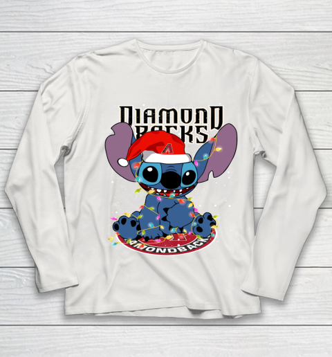 Arizona Diamondbacks MLB noel stitch Baseball Christmas Youth Long Sleeve 8