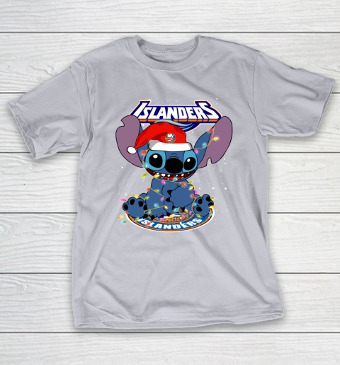 New York Islanders NHL Hockey noel stitch Christmas T-Shirt 4