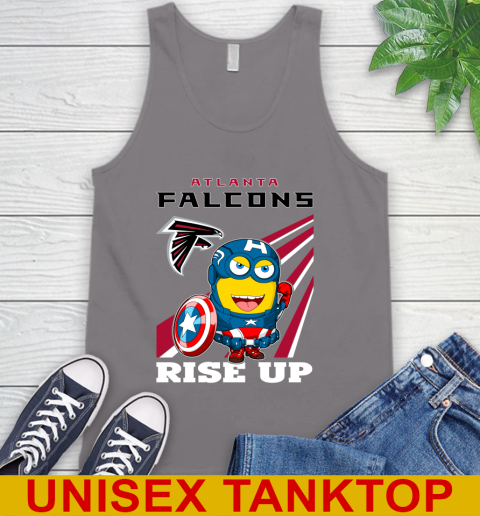 NFL Football Atlanta Falcons Captain America Marvel Avengers Minion Shirt Tank Top 6