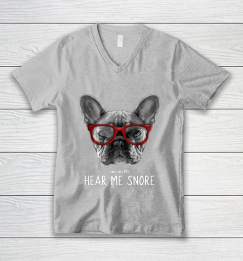 Cute Funny French Bulldog Motto Dog Gifts V-Neck T-Shirt 3