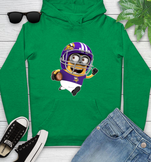 NFL Minnesota Vikings Minions Disney Football Sports Youth Hoodie 7