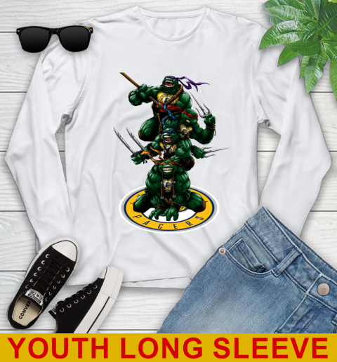 NBA Basketball Indiana Pacers Teenage Mutant Ninja Turtles Shirt Youth Long Sleeve