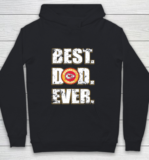 NFL Kansas City Chiefs Football Best Dad Ever Family Shirt Youth Hoodie