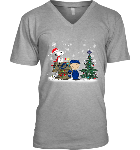 NHL Tampa Bay Lightning Snoopy Charlie Brown Woodstock Christmas Stanley Cup Hockey T Shirt V1MoGojzYyR v neck unisex 8 95 151514 front sport grey