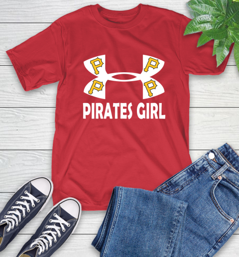MLB Pittsburgh Pirates Under Armour Baseball Sports T-Shirt 11