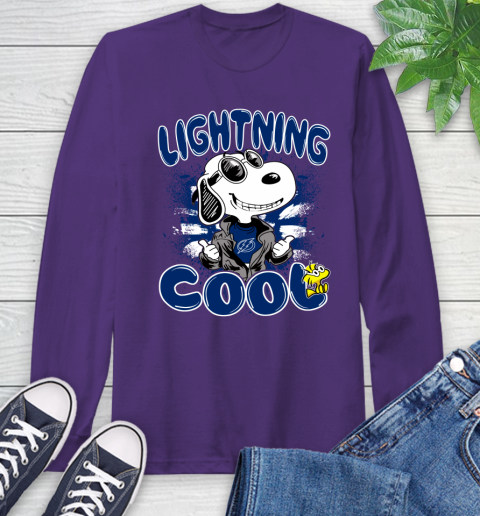 NHL Hockey Tampa Bay Lightning Cool Snoopy Shirt Long Sleeve T-Shirt 5