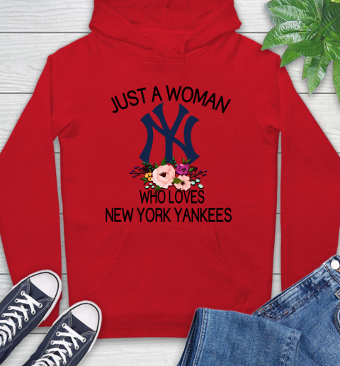 MLB Just A Woman Who Loves New York Yankees Baseball Sports Hoodie 8