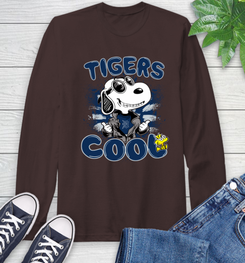 MLB Baseball Detroit Tigers Cool Snoopy Shirt Long Sleeve T-Shirt 8