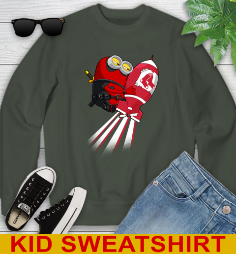 MLB Baseball Boston Red Sox Deadpool Minion Marvel Shirt Youth Sweatshirt 8