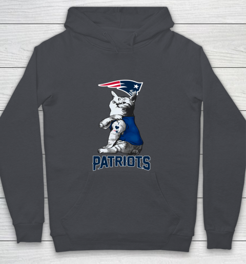 NFL Football My Cat Loves New England Patriots Youth Hoodie 5