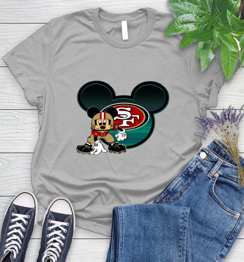 NFL San Francisco 49ers Mickey Mouse Disney Football T Shirt Women's T-Shirt 5