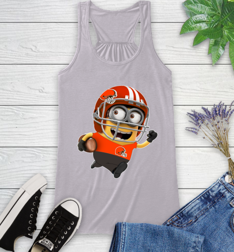 NFL Cleveland Browns Minions Disney Football Sports Racerback Tank 5