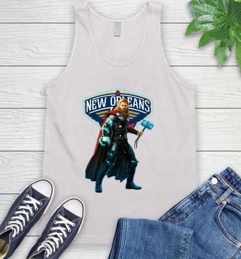 NBA Thor Avengers Endgame Basketball New Orleans Pelicans Tank Top