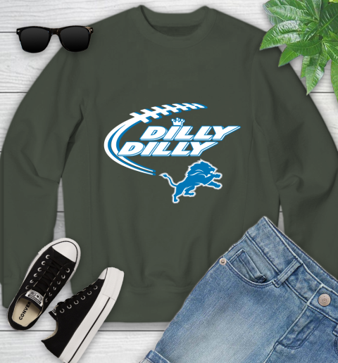 NFL Detroit Lions Dilly Dilly Football Sports Youth Sweatshirt 10