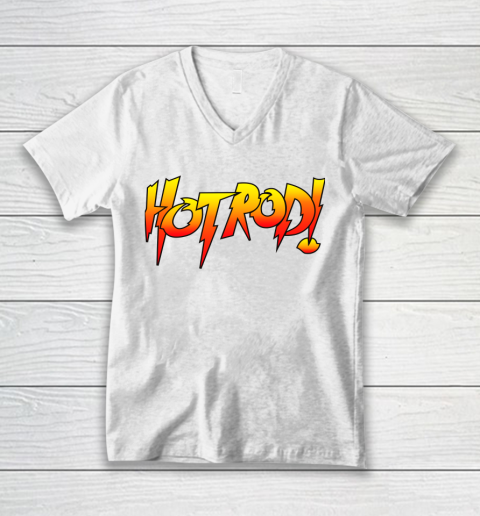 Rowdy Roddy Piper Shirt Hot Rod T Shirt  Rowdy Roddy Piper Hot Rod V-Neck T-Shirt