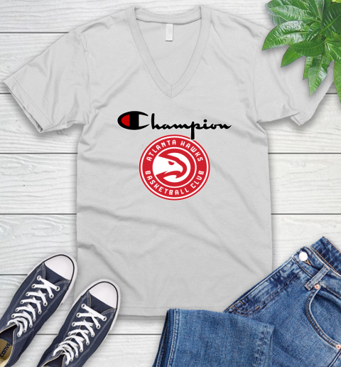 NBA Basketball Atlanta Hawks Champion Shirt V-Neck T-Shirt