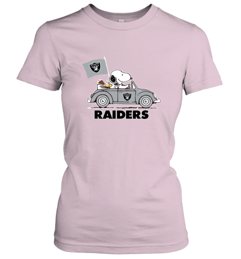 Snoopy And Woodstock Ride The Oakland Raiders Car - Rookbrand