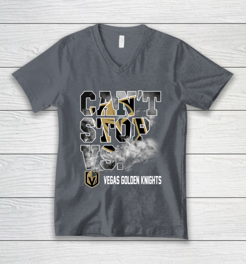 NHL Vegas Golden Knights Hockey Can't Stop Vs V-Neck T-Shirt 4