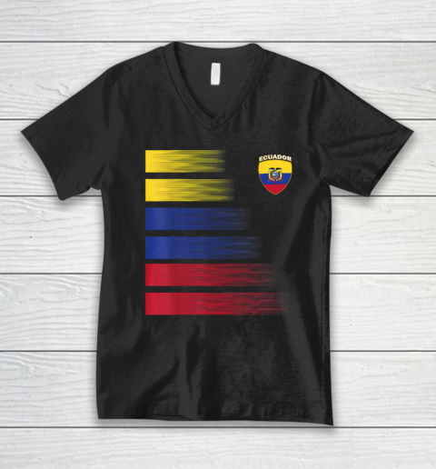 Ecuador Football Shirt Ecuadorian Soccer Jersey V-Neck T-Shirt