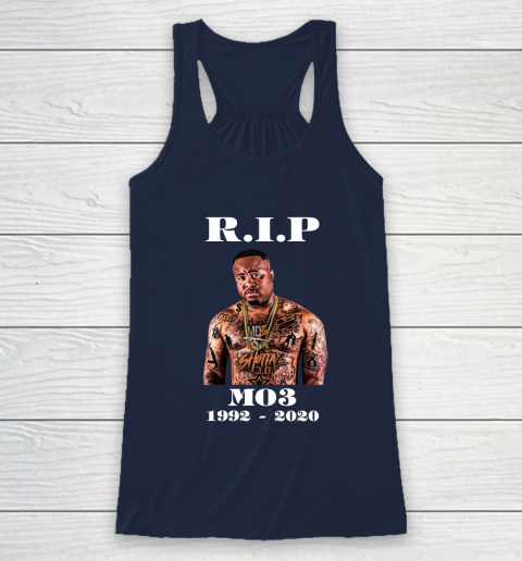 RIP MO3 1992 2020 Racerback Tank 8