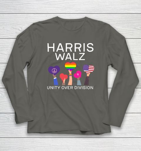 Harris Waltz 2024 Unity Over Division Long Sleeve T-Shirt 4