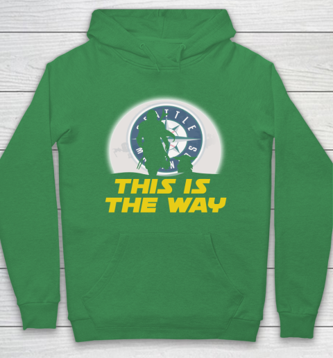 Seattle Mariners MLB Baseball Star Wars Yoda And Mandalorian This Is The Way Hoodie 5
