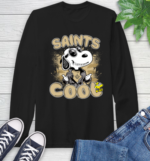 NFL Football New Orleans Saints Cool Snoopy Shirt Long Sleeve T-Shirt