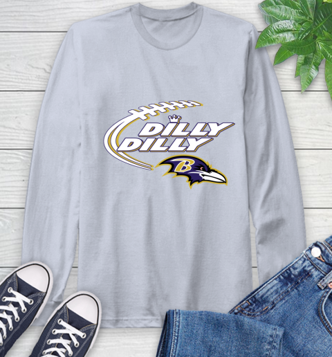 NFL Baltimore Ravens Dilly Dilly Football Sports Long Sleeve T-Shirt 6