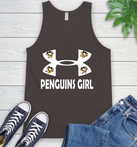 NHL Pittsburgh Penguins Girl Under Armour Hockey Sports Tank Top 7 NHL Pittsburgh Penguins Girl Under Armour Hockey Sports Tank Top - Image 7