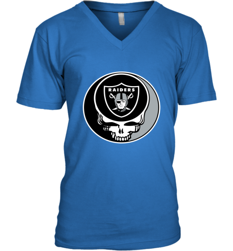 NFL Oakland Raiders Grateful Dead Rock Band Football Sports Ar3utSV77r9 v neck unisex 8 95 151514 front royal