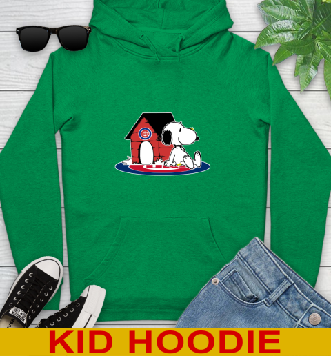 MLB Baseball Chicago Cubs Snoopy The Peanuts Movie Shirt Youth Hoodie 8