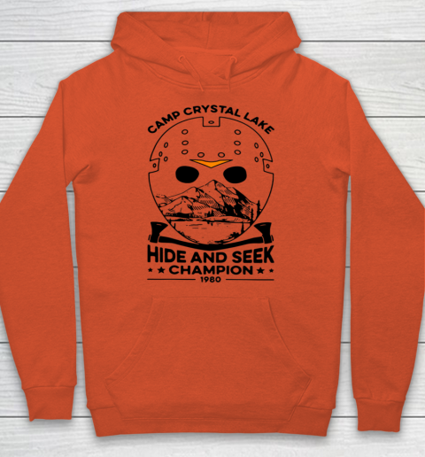 Camp Hide And Seek Champion Crystal Lake 1980 Halloween Hoodie 3