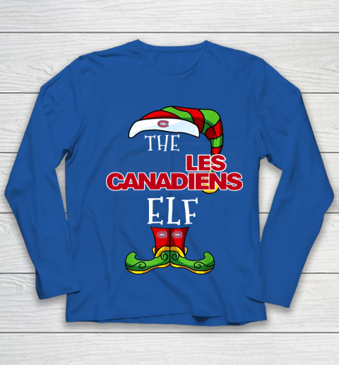 Montreal Canadiens Christmas ELF Funny NHL Youth Long Sleeve 7