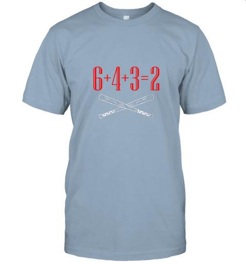 1jlk funny baseball math 6 plus 4 plus 3 equals 2 double play jersey t shirt 60 front light blue