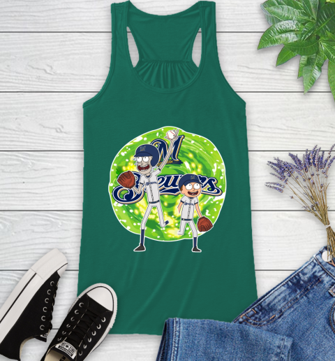 MLB Milwaukee Brewers Rick And Morty Baseball Sports Racerback Tank 7