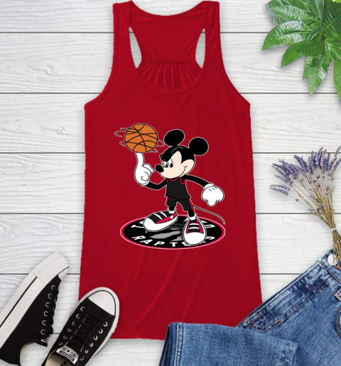 NBA Basketball Toronto Raptors Cheerful Mickey Disney Shirt not broken the mould Racerback Tank 6