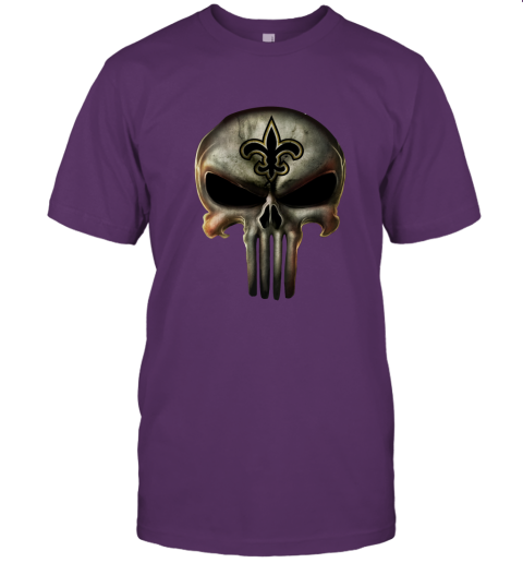 New Orleans Saints The Punisher Mashup Football Unisex Jersey Tee