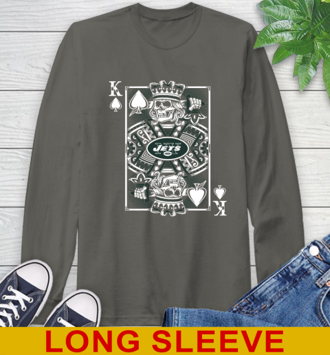 New York Jets NFL Football The King Of Spades Death Cards Shirt Long Sleeve T-Shirt 10